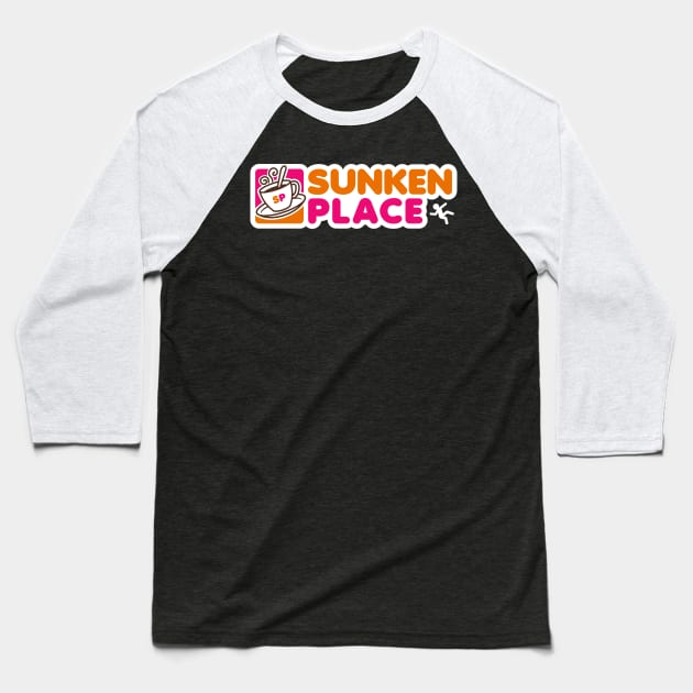 Sunken Place Baseball T-Shirt by GoodIdeaRyan